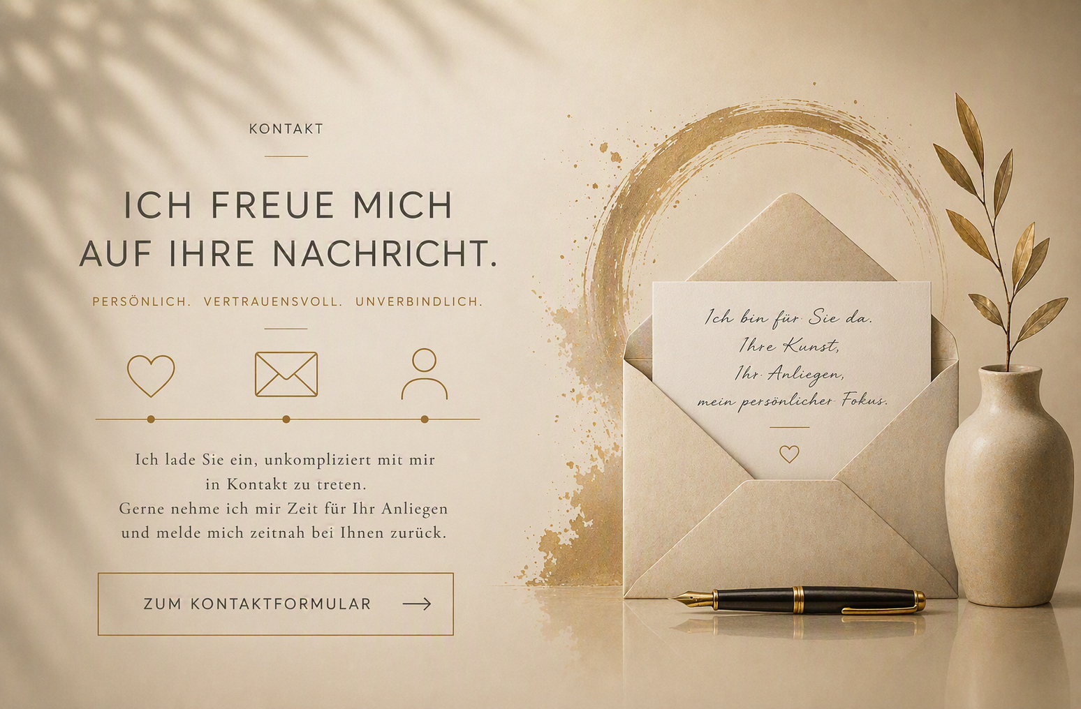 Kontakt – Ich freue mich auf Ihre Nachricht.