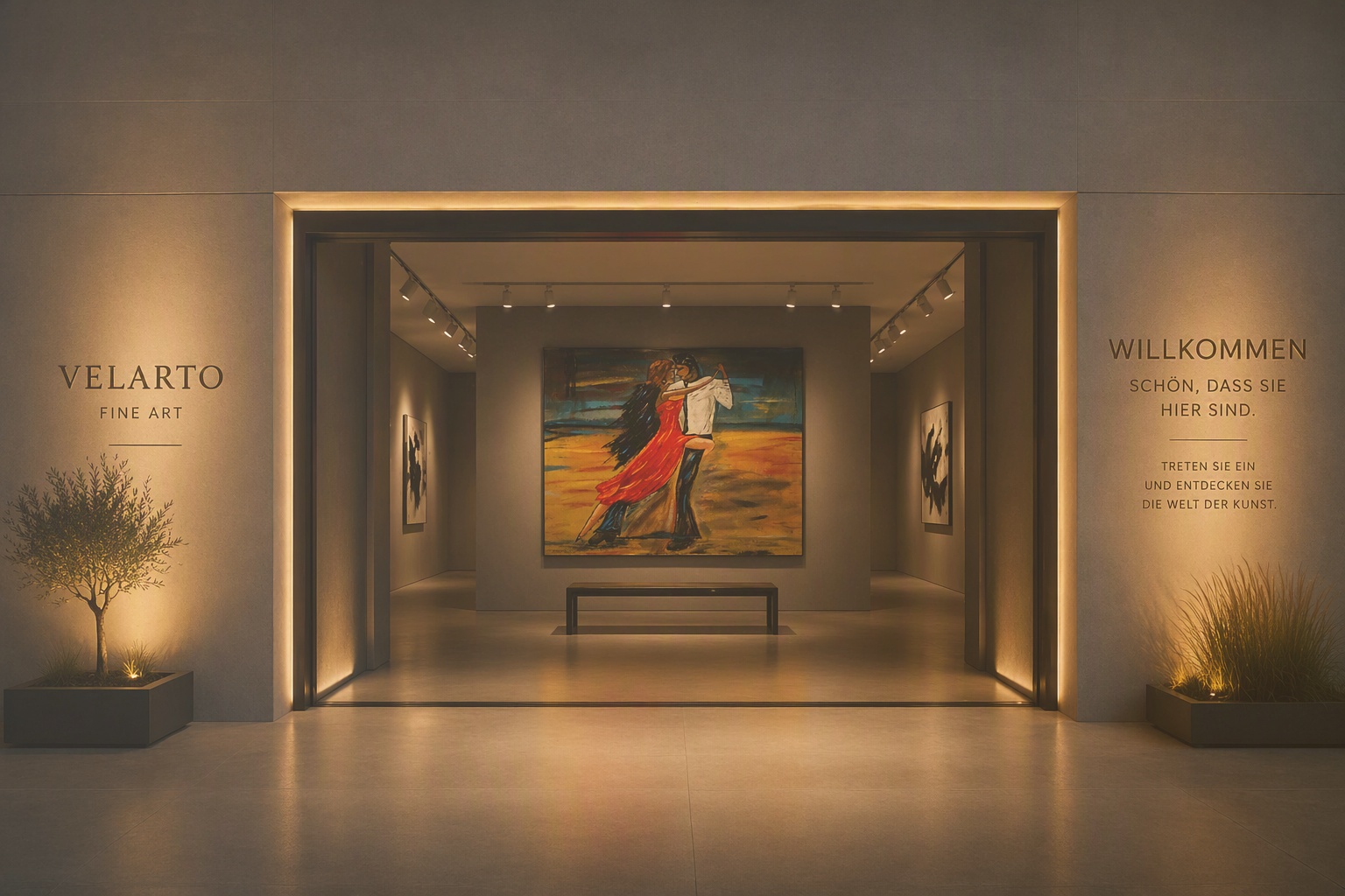 Velarto Fine Art – Willkommen. Schön, dass Sie hier sind. Treten Sie ein und entdecken Sie die Welt der Kunst.